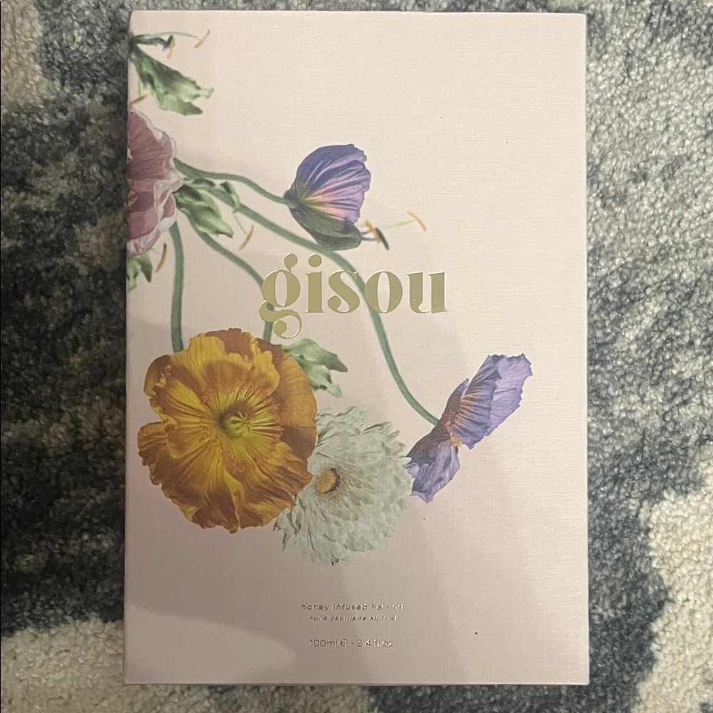Gisou Floral Hair Kit Box - Pink with Yellow & Purple Flowers